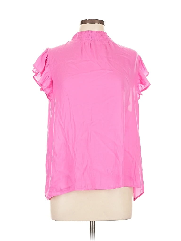 Click to view more detailed imagery on our partner's website Pre-owned Eesome Short Sleeve Blouse In Pink