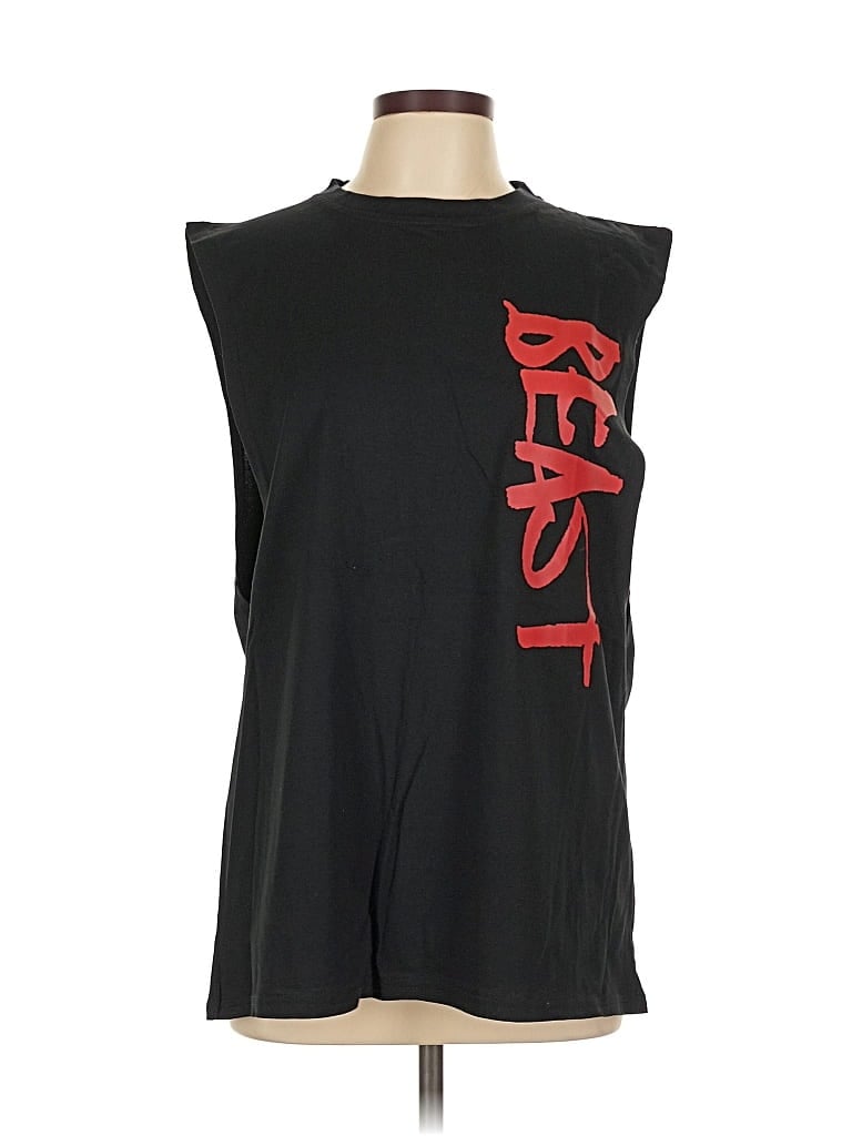 Pre-owned Assorted Brands Sleeveless T-shirt In Black