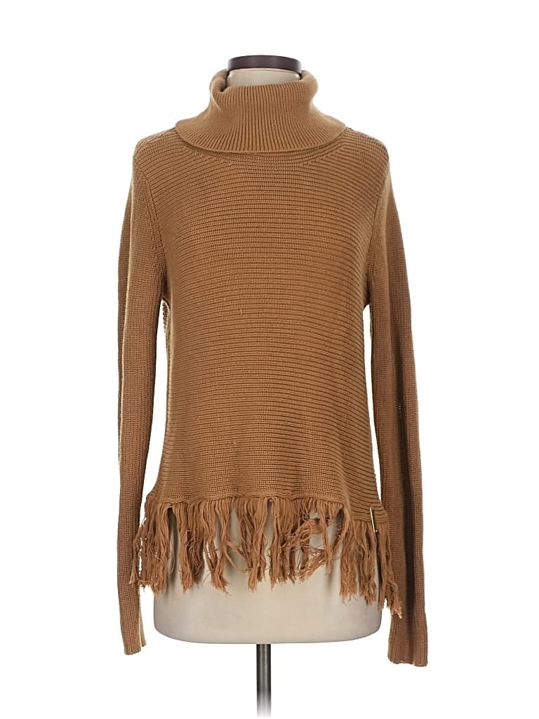 Pre-owned Michael Michael Kors Turtleneck Sweater In Brown