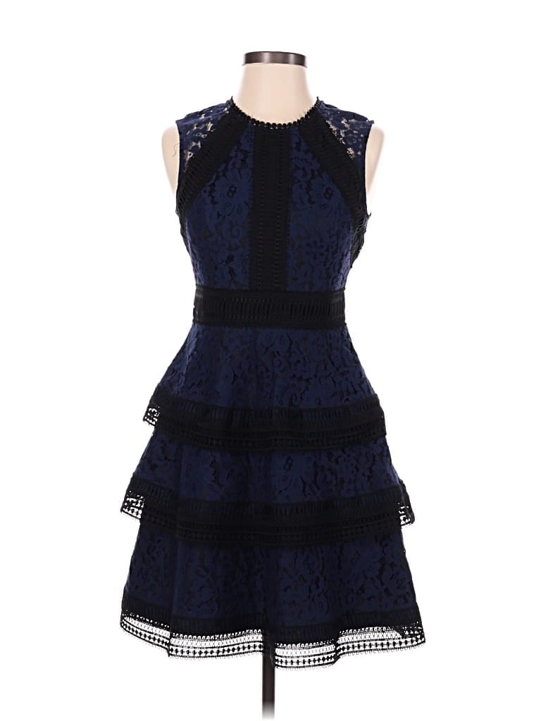 Pre-owned Eliza J Cocktail Dress In Blue