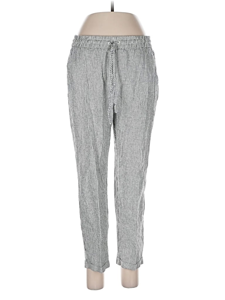Pre-owned J.crew Factory Store Linen Pants In Gray