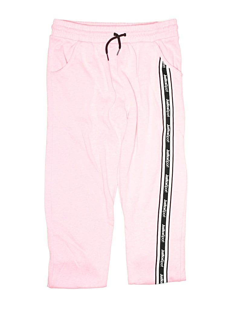 Pre-owned Justice Kids' Track Pants In Pink