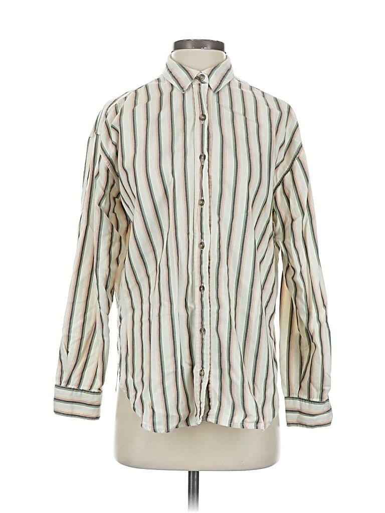 Pre-owned Universal Thread Long Sleeve Button Down Shirt In White