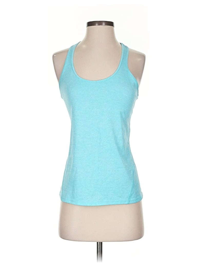 Pre-owned Ideology Tank Top Blue Halter Neckline Tops