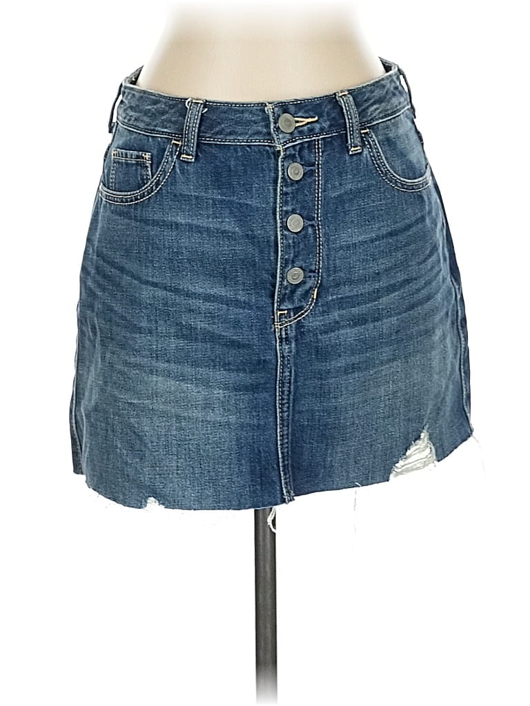 Click to view more detailed imagery on our partner's website Pre-owned Hollister Denim Skirt In Blue