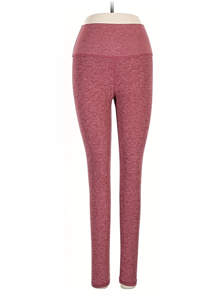 Pre-owned Assorted Brands Leggings In Burgundy