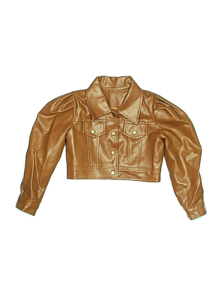 Pre-owned Unbranded Kids' Jacket In Brown