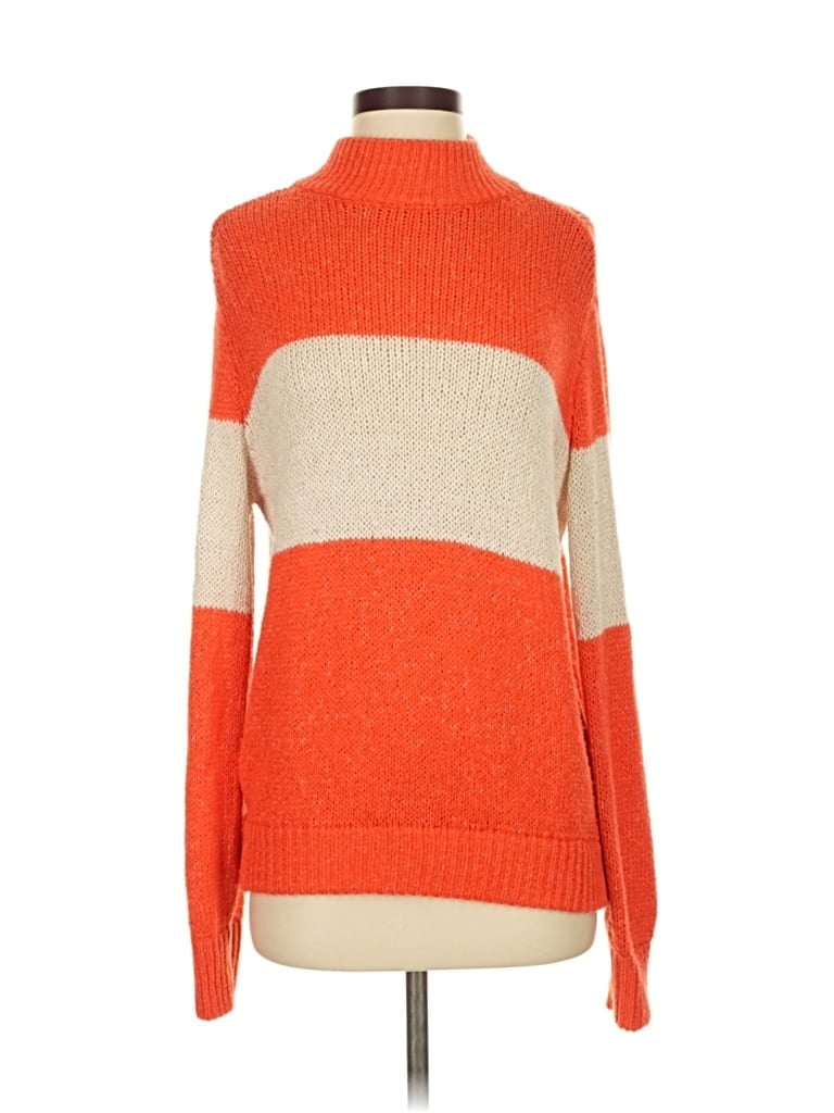 Pre-owned Aerie Turtleneck Sweater In Orange