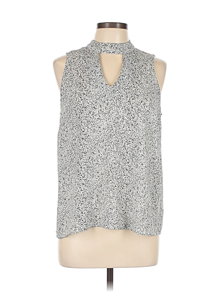 Pre-owned Dalia Sleeveless Blouse In Silver