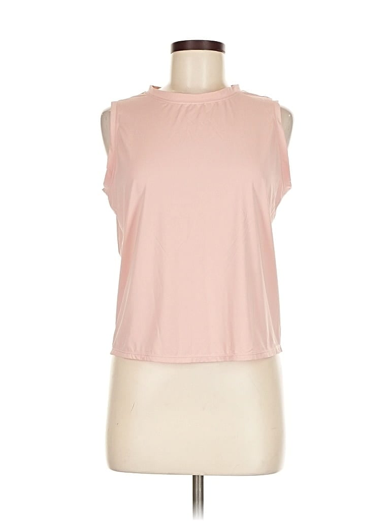 UNBRANDED Pre-owned Sleeveless T-shirt In Pink
