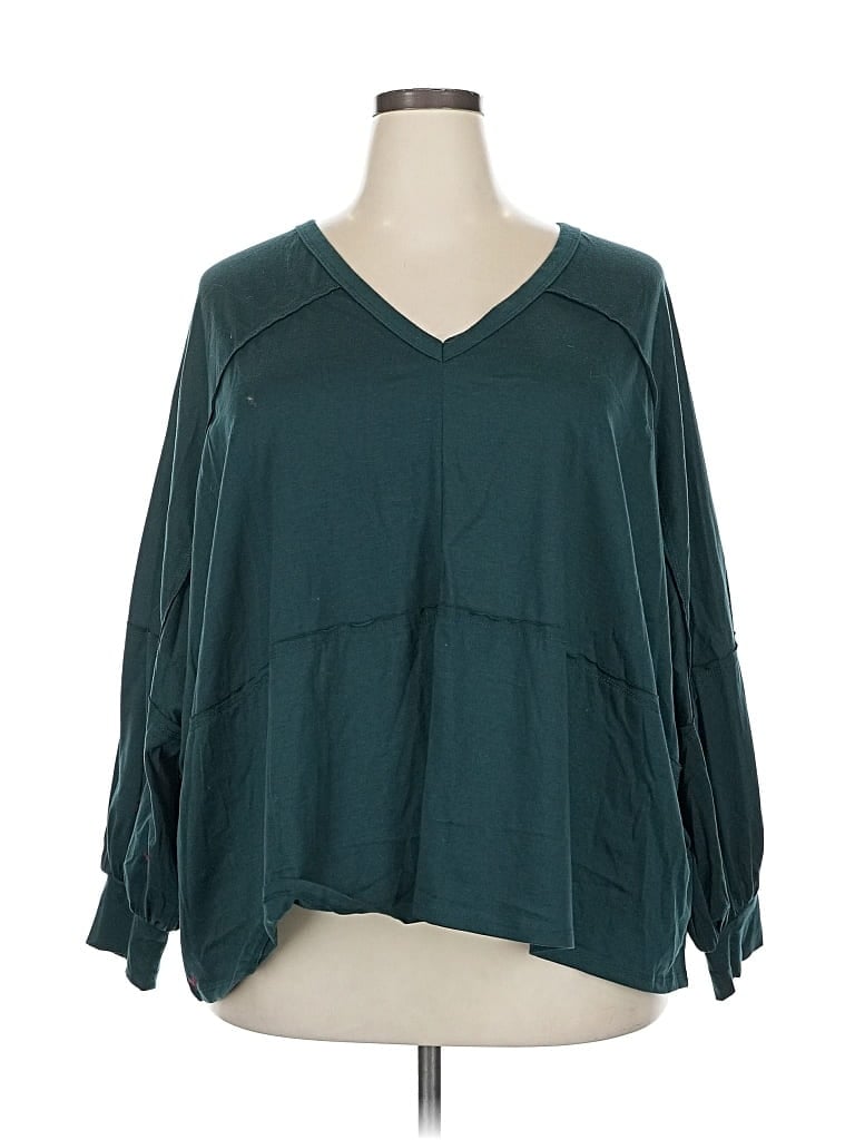 ANDREE BY UNIT Pre-owned 3/4 Sleeve Blouse In Blue