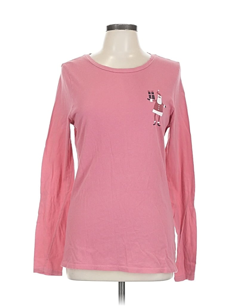 Pre-owned Old Navy Long Sleeve T-shirt In Pink