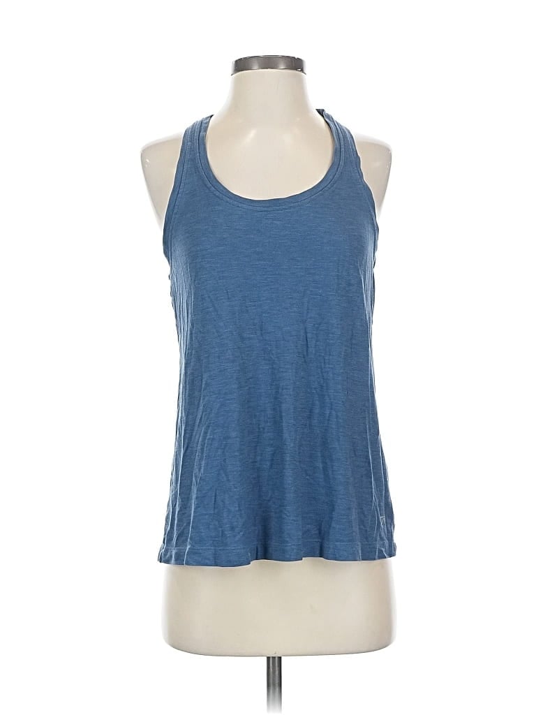 Pre-owned Gap Fit Tank Top Blue Halter Neckline Tops