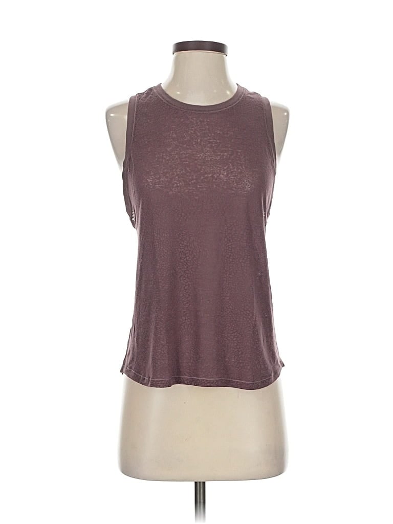 Pre-owned Lululemon Athletica Sleeveless T-shirt In Brown