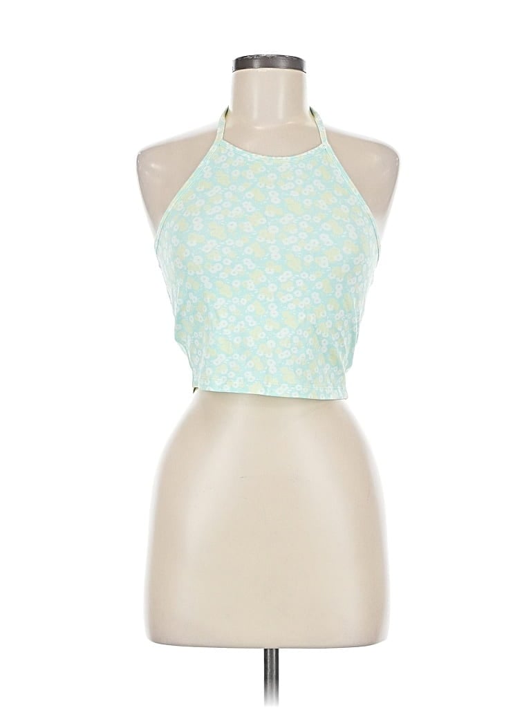 Click to view more detailed imagery on our partner's website Pre-owned Bp. Tank Top Green Halter Neckline Tops