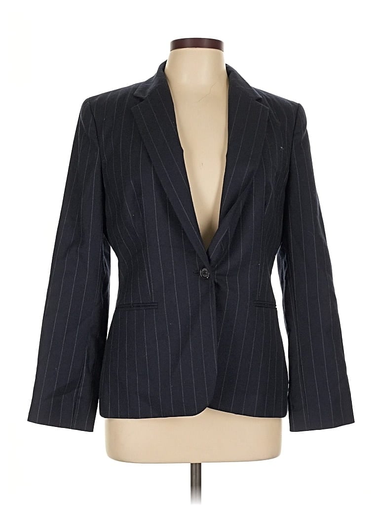 Pre-owned Chaps Wool Blazer Jacket In Black