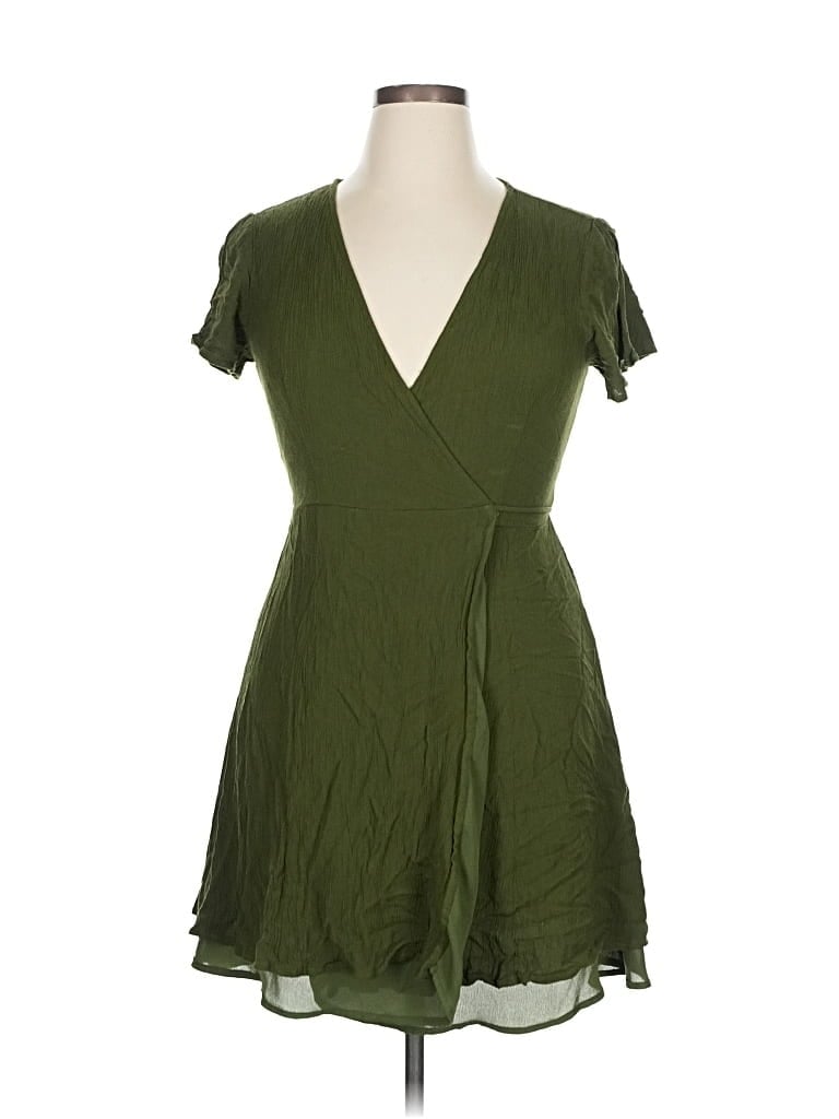 Pre-owned Lulus Casual Dress In Green