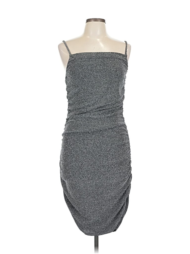 Pre-owned Divided By H&m Cocktail Dress In Gray