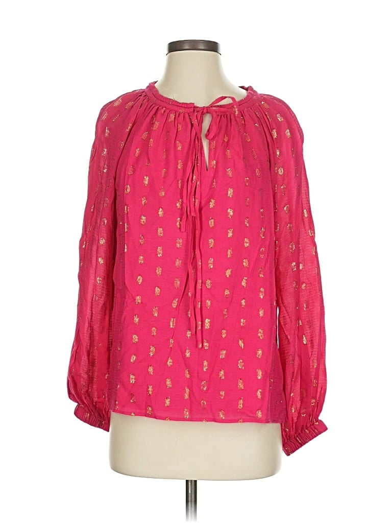 Pre-owned Rungolee 3/4 Sleeve Blouse In Pink