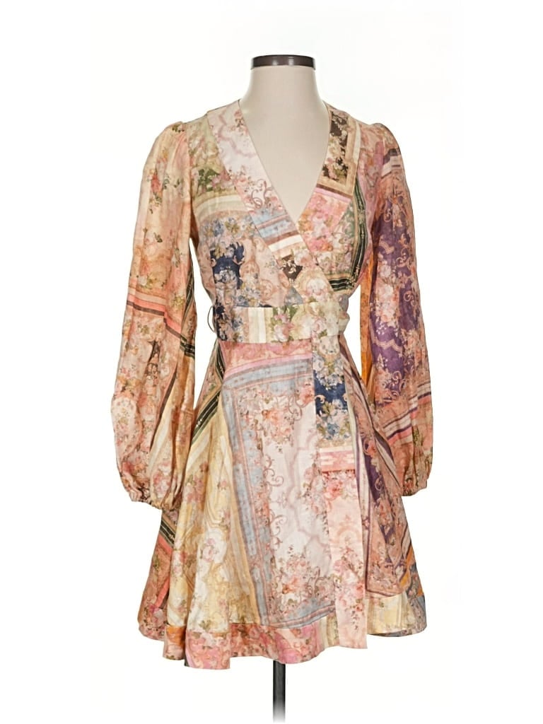 Pre-owned Zimmermann Cocktail Dress In Brown