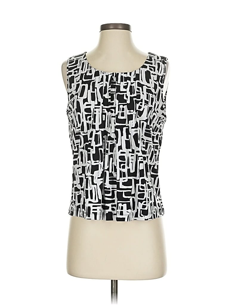 Pre-owned Calvin Klein Sleeveless Blouse In White