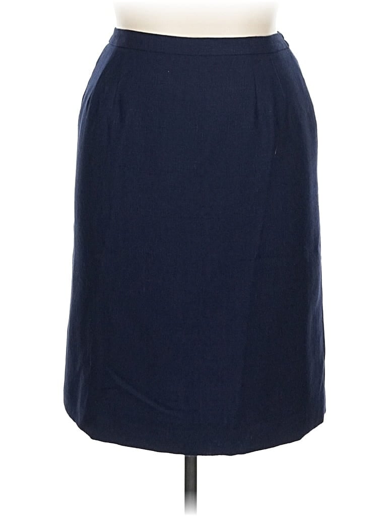 Pre-owned Le Suit Formal Skirt In Blue