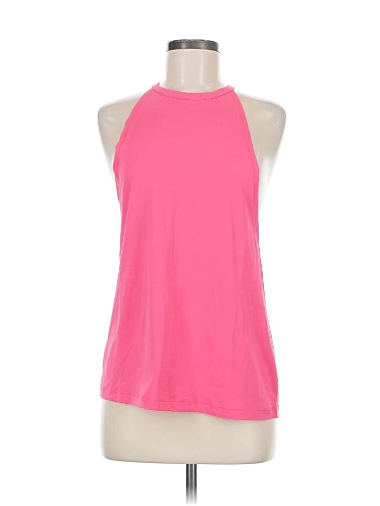 Pre-owned 90 Degree By Reflex Tank Top Pink Halter Neckline Tops