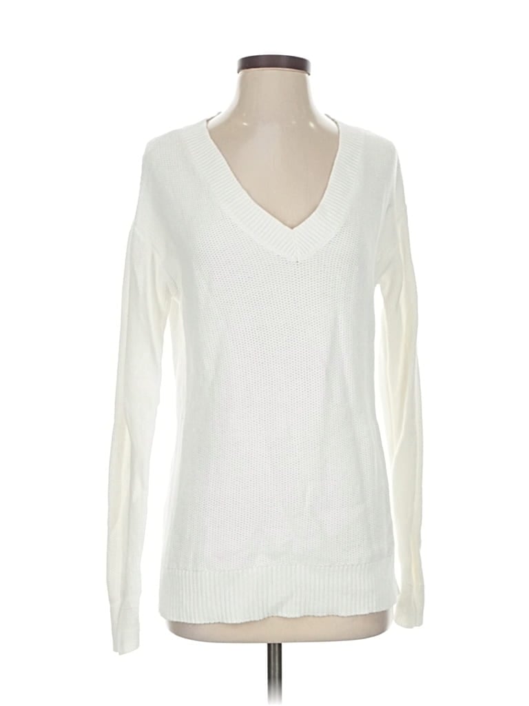 Click to view more detailed imagery on our partner's website Pre-owned Caslon Pullover Sweater In White