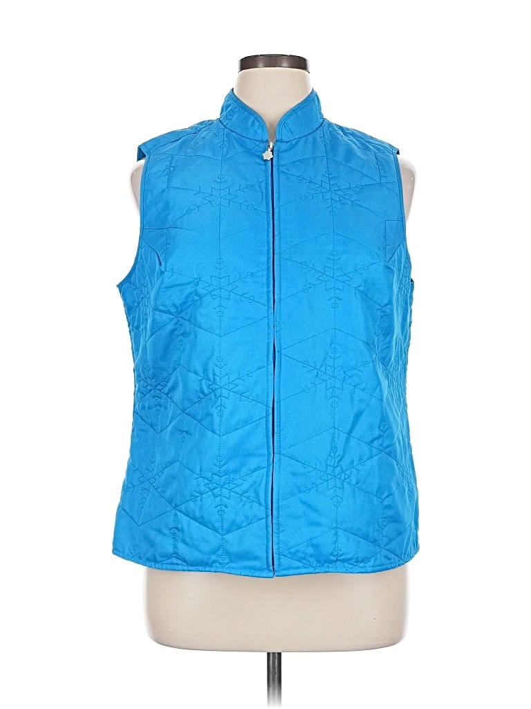 Pre-owned Cj Banks Vest In Blue