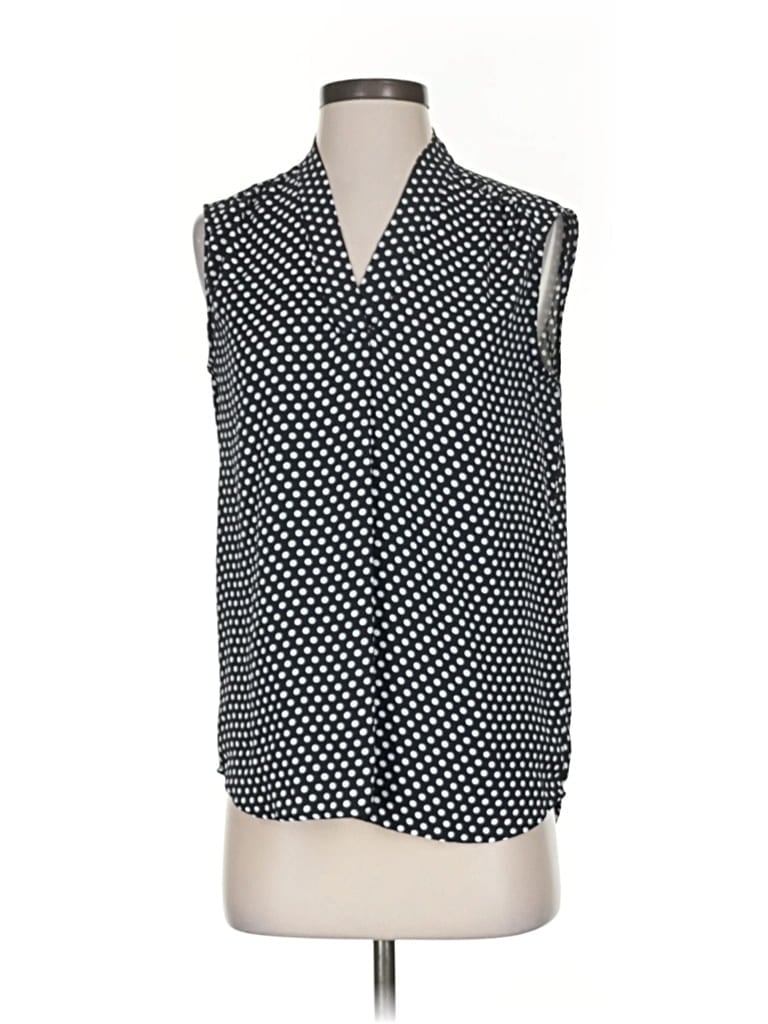 Pre-owned Jones New York Sleeveless Blouse In Black