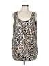 Chico's 100% Polyester Brown Sleeveless Blouse Size Lg (2) - photo 1