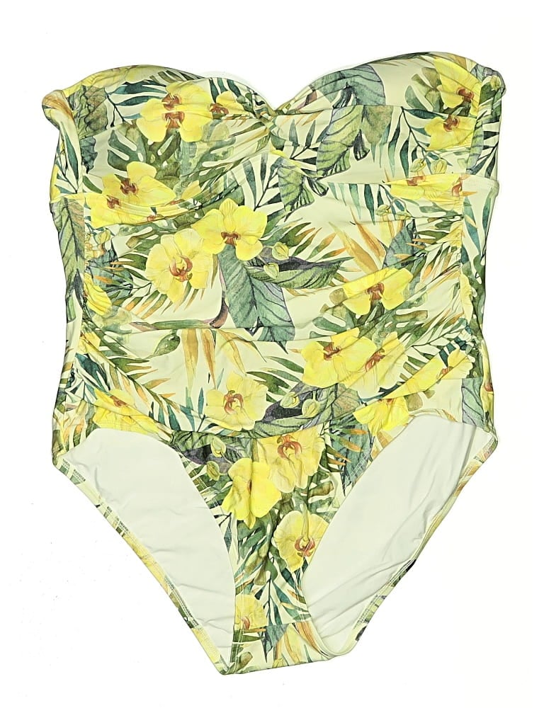 Pre-owned Athena One Piece Swimsuit In Yellow