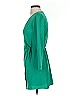 Topshop 100% Polyester Green Long Sleeve Blouse Size 2 - photo 5