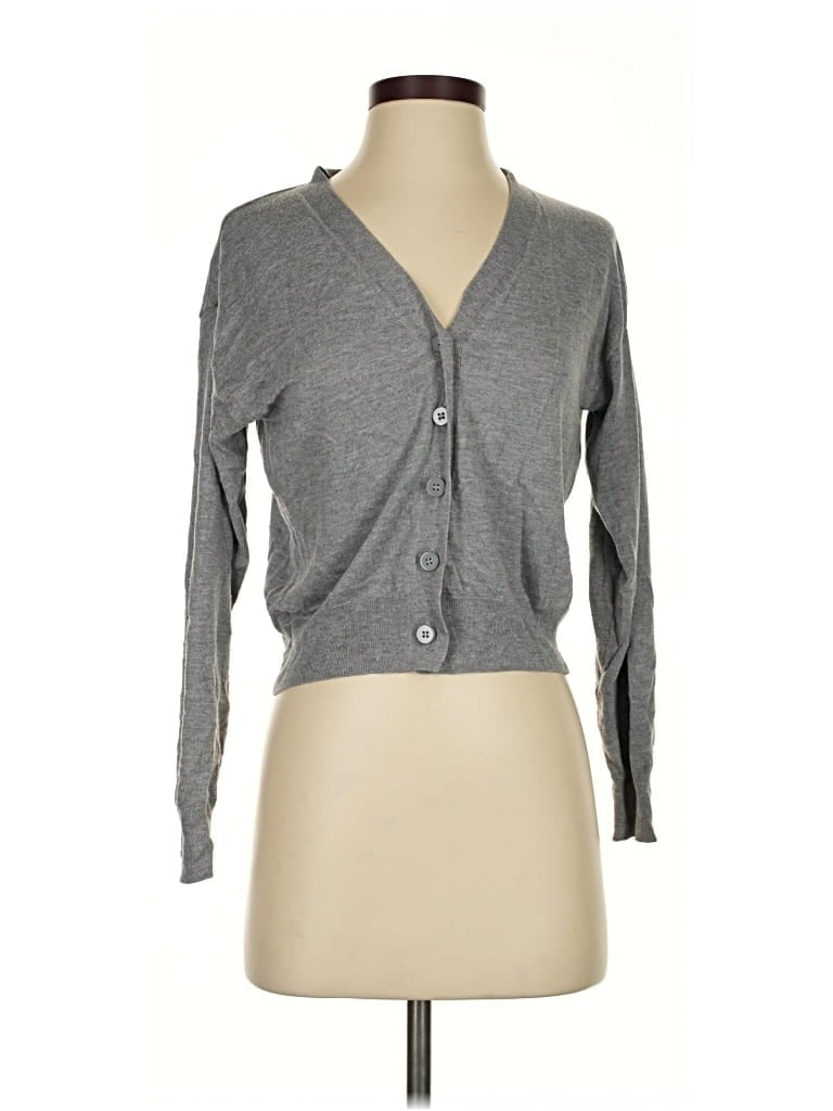 Pre-owned Mng Cardigan Sweater In Gray