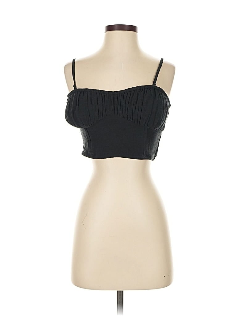 Click to view more detailed imagery on our partner's website Pre-owned American Eagle Outfitters Tank Top Black Strapless Neckline Tops
