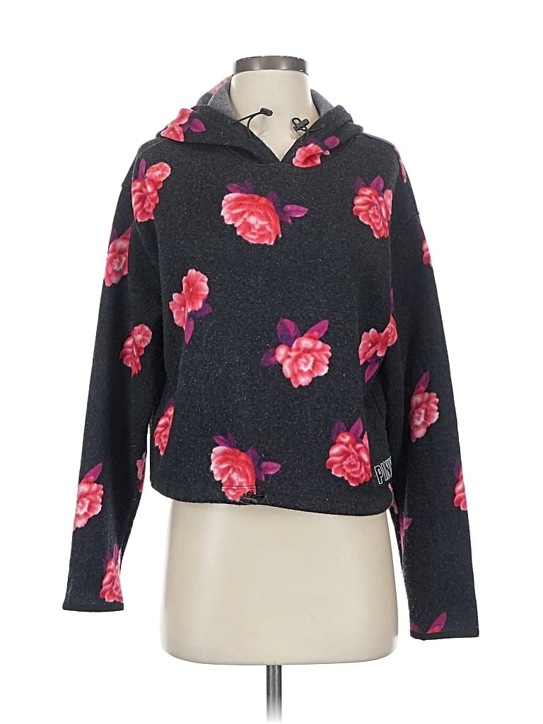 Pre-owned Victoria's Secret Pink Pullover Sweater In Black