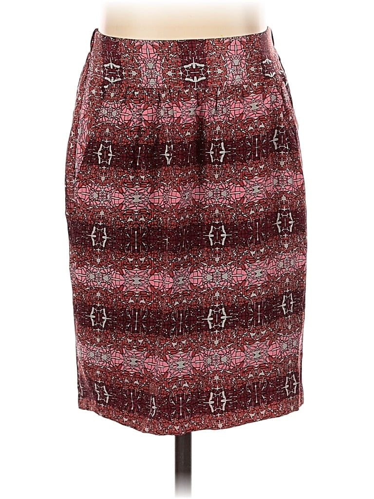 Pre-owned Assorted Brands Silk Skirt In Pink