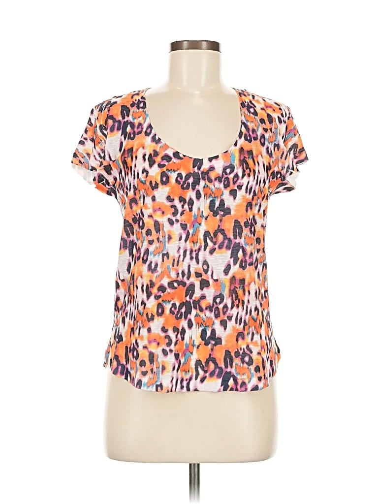 Pre-owned Zara W&b Collection Short Sleeve T-shirt In Orange