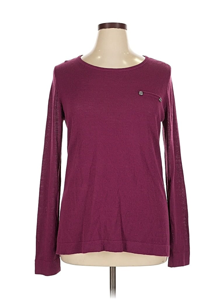 Pre-owned Tribal Pullover Sweater In Burgundy