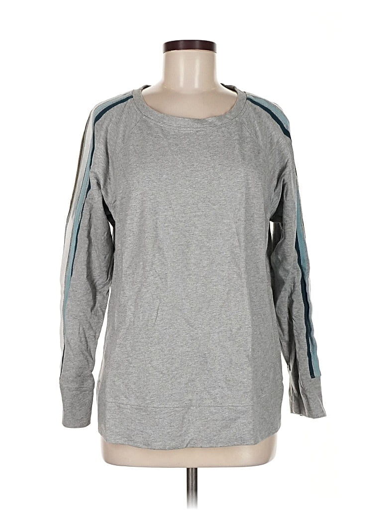 Pre-owned Jjill Sweatshirt In Gray