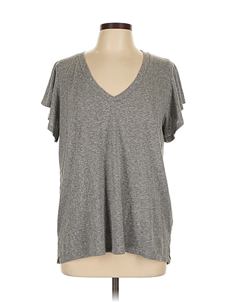 Pre-owned T.la Short Sleeve T-shirt In Gray