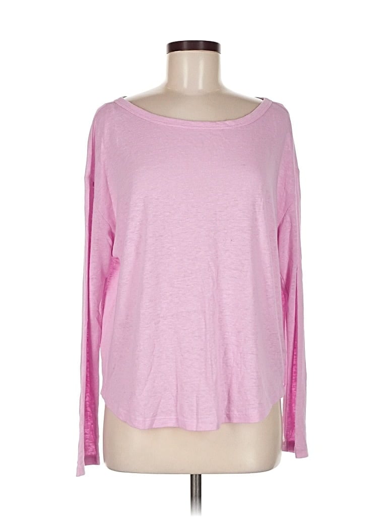 Pre-owned Gap Long Sleeve T-shirt In Pink
