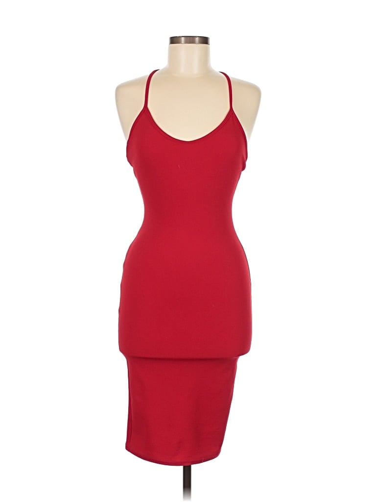 Pre-owned Nasty Gal Inc. Cocktail Dress In Red