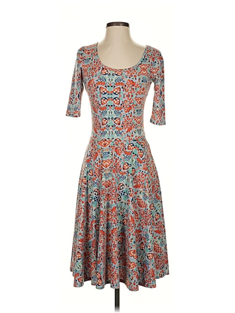 Pre-owned Lularoe Casual Dress In Blue