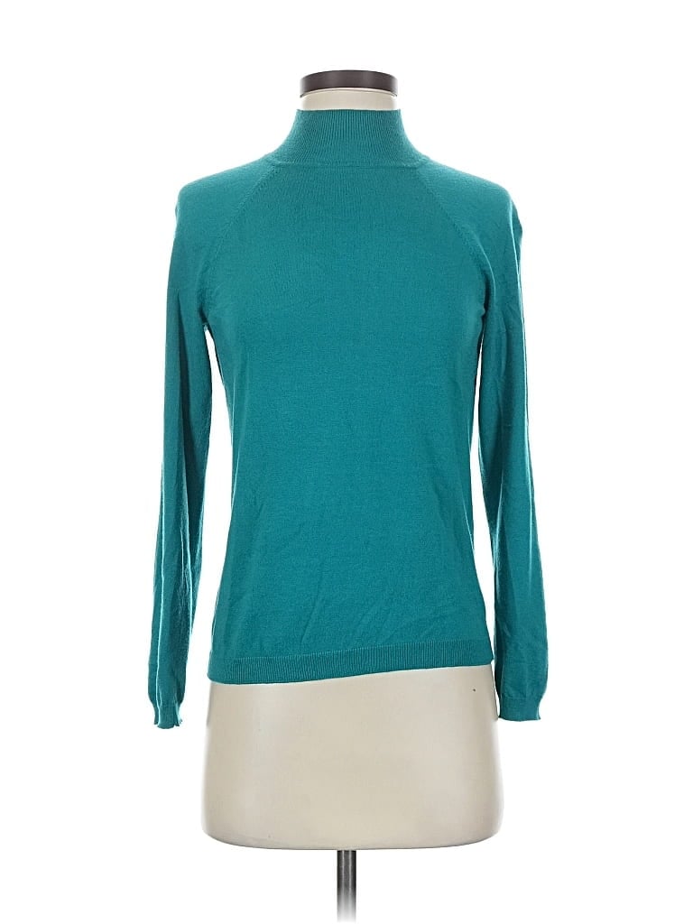 Pre-owned Talbots Turtleneck Sweater In Blue