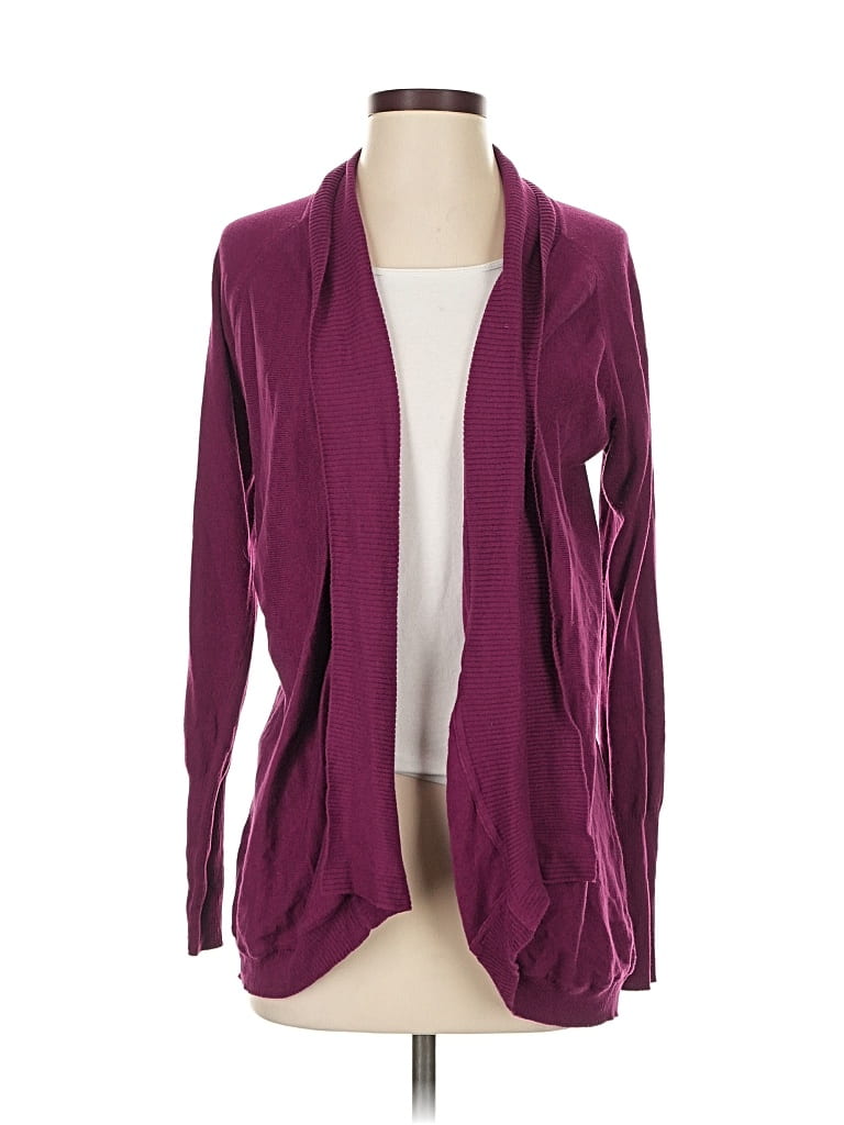 Pre-owned Athleta Cardigan Sweater In Burgundy