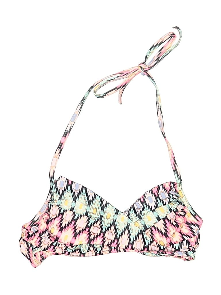 Pre-owned Victoria's Secret Swimsuit Top Pink Print Pattern Swimwear