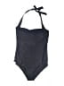Unbranded Solid Black One Piece Swimsuit Size XXL - photo 2