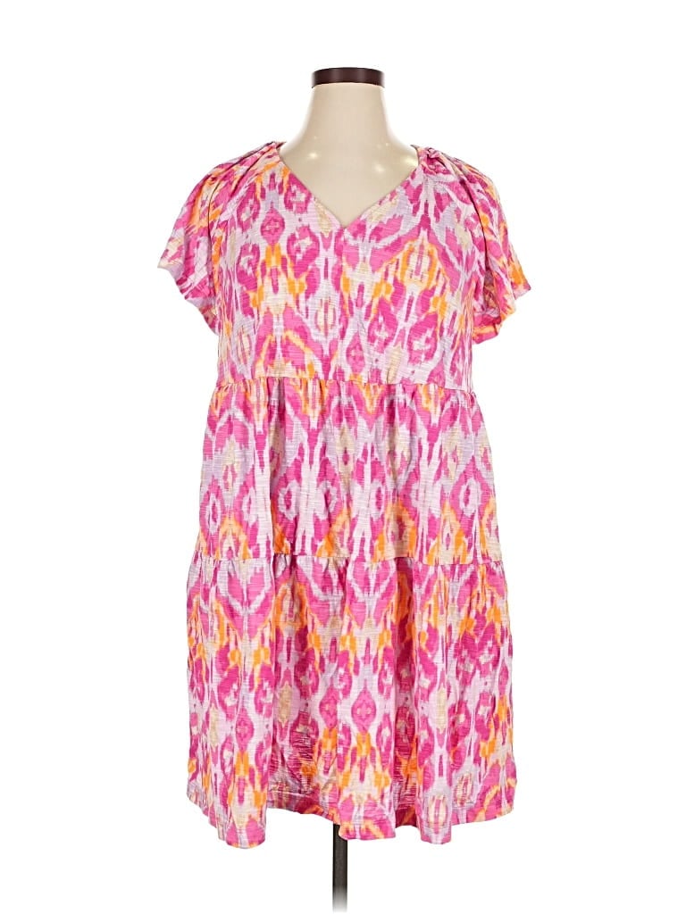 Pre-owned Lane Bryant Casual Dress In Pink