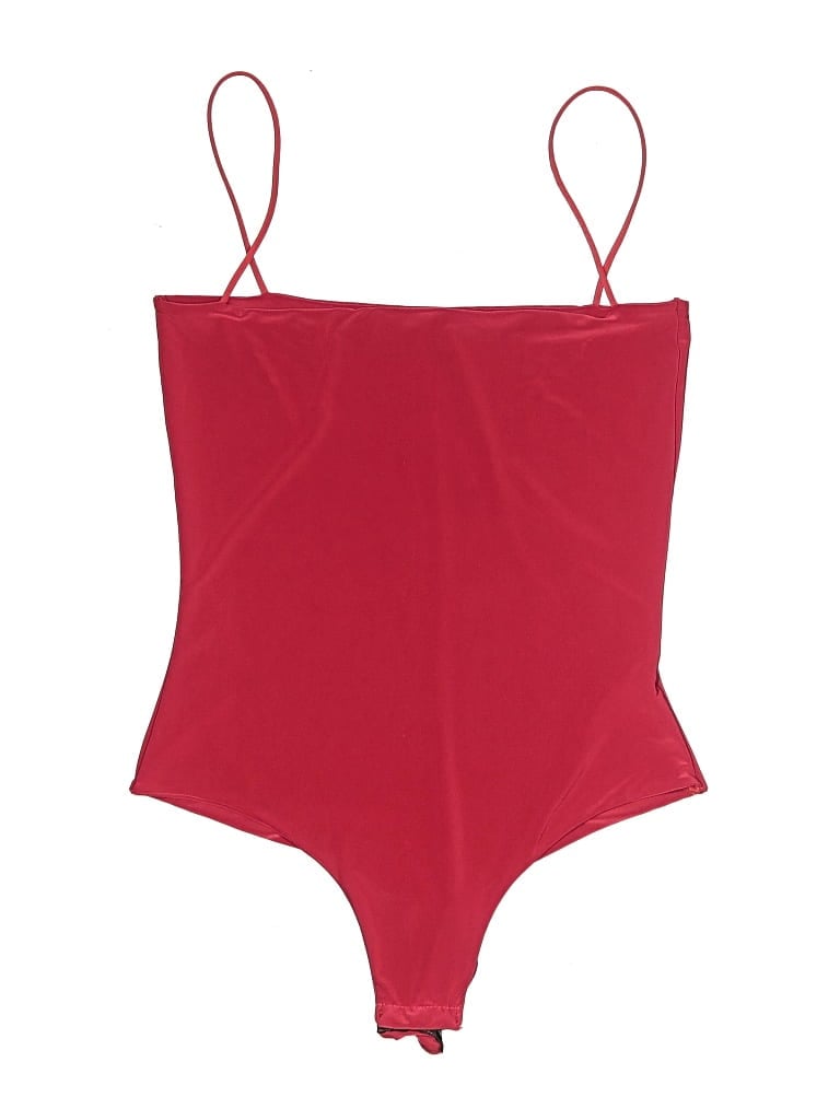 Pre-owned Prettylittlething Bodysuit In Red